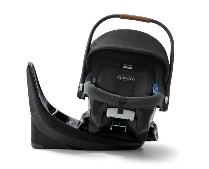 SnugRide Turn and Slide Rotating Infant Car Seat in Noir Black